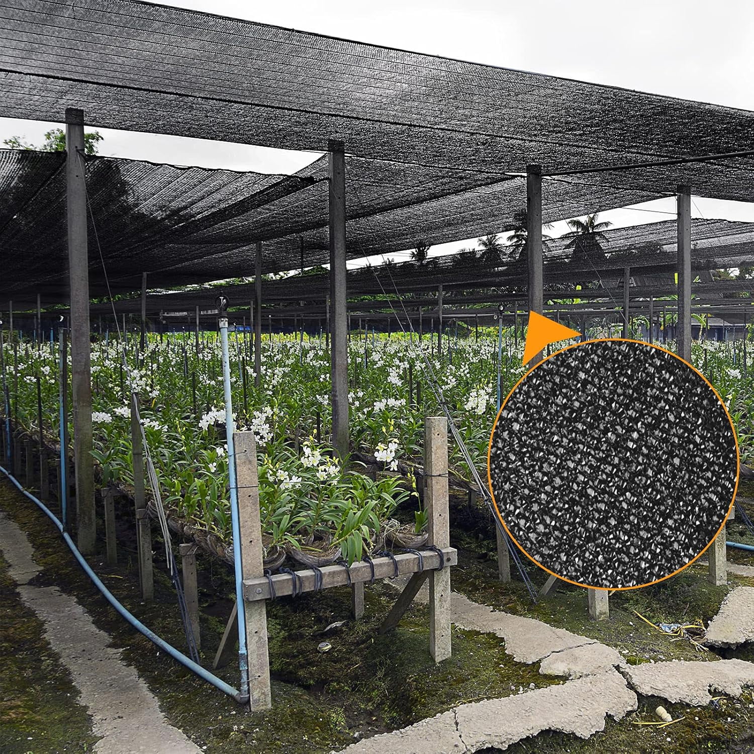 90% Black Shade Cloth 10ft X 20ft Sunblock Shade Net Mesh Shade Net with Taped Edge for Plant Cover Greenhouse Garden Flower