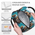 thumbnail image 3 of Rateoe Hawaiian Swimming Lion Pattern Lunch Bag Women, Lunch Box, Lunch Bag, Small Leakproof Lunch Tote Large Capacity Reusable Insulated Cooler Lunch Container, 3 of 6
