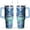 Blue, variant on 40 oz Butterfly Tumbler with Handle and Straw Lid,Leak Proof Travel Stainless Insulated Tumbler,Cup Holder Friendly,Perfect for Outdoor Travel Car and Sports