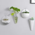 thumbnail image 4 of Visland 3PCS Wall Hanging Planter Wall Mounted Indoor Modern Succulent Planters Wall Mount Flower Vases for Bathroom Indoor Outdoor Decor, 4 of 8