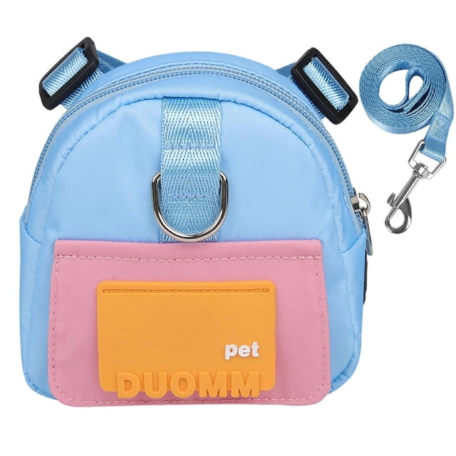 Colorful Dog Poop Bag Dispenser Puppy Backpacks Large Capacity Pets Backpacks for Daily Walking