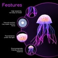 thumbnail image 2 of Adornos artificiales para acuario de medusas de 6 piezas, decoración para acuario, decoración de silicona artificial con efecto brillante para pecera, paisaje para acuario, 2 of 5