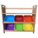 thumbnail image 2 of Juguetero Librero Organizador Infantil de MDF Natural Con 6 Charolas DECOMOBIL JUGUETERO, 2 of 5