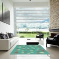 thumbnail image 6 of Ahgly Company Indoor Rectangle Patterned Turquoise Green Novelty Area Rugs, 5' x 8', 6 of 6