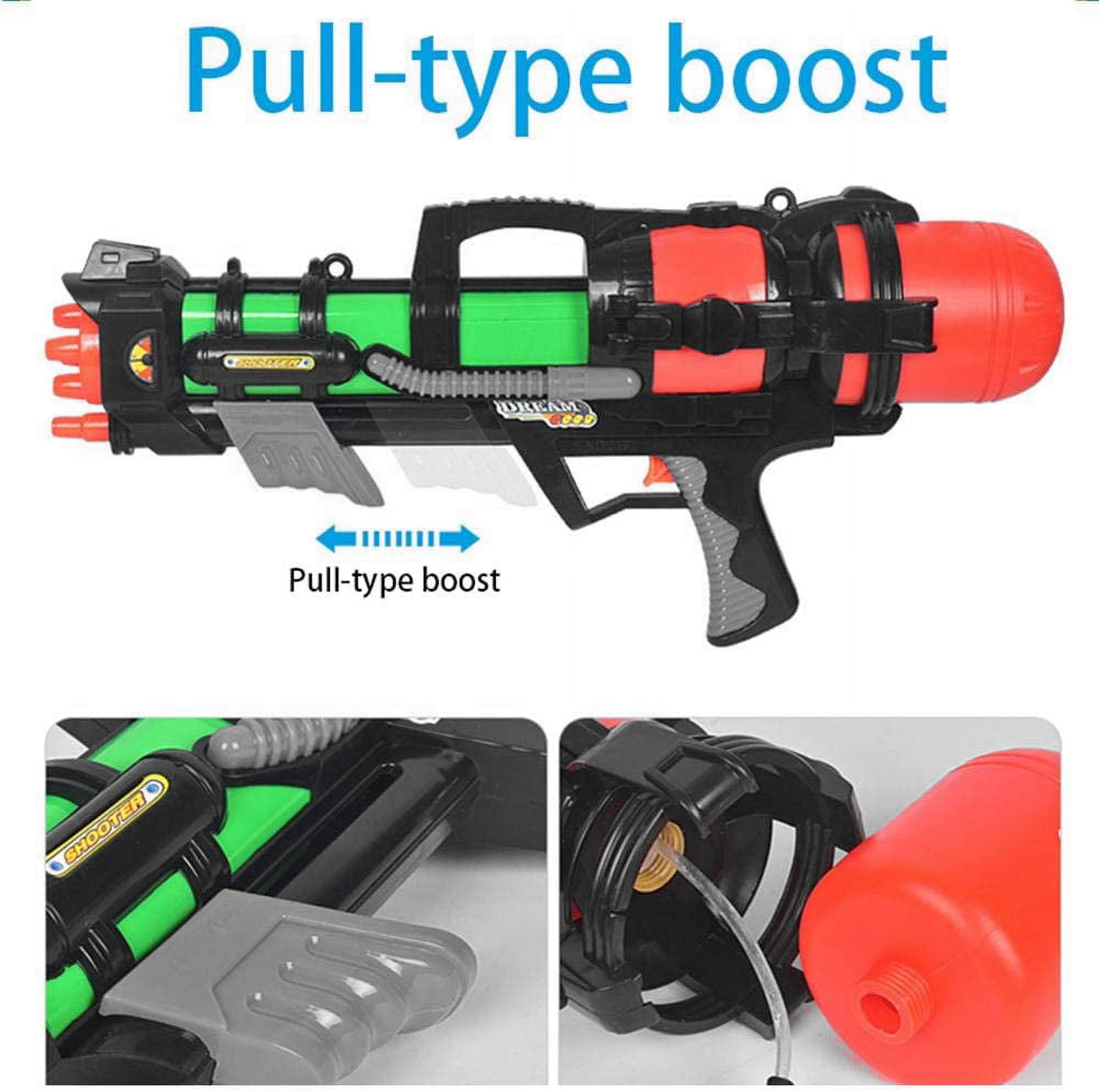 Ultra Water Blaster High Capacity Pump Action Water Gun Toy For Beach, Swimming Pool, Water Games (Red)