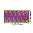 thumbnail image 2 of sruoe Tablecloth, 54 X 108in Carnival Mask Tablecloth, Waterproof Machine Washable Foldable Purple Rectangle Tablecloths, Table Cloth for Dining, Home, Party Decor, Plastic, 2 of 6