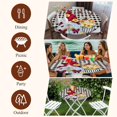 thumbnail image 7 of Gnomes Daisy Round Tablecloth, Fitted Table Cover with Elastic for 45"-54" Round Tables, Retro Farmhouse Floral Black Buffalo Plaid Table Cloth Outdoor Indoor Dinning Party Waterproof Tablecloths, 7 of 7