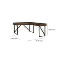 thumbnail image 5 of 48 Inches Wooden Desk Return with Power Outlet and USB Docks, Brown, 5 of 5