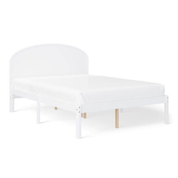 Mainstays Kids Full Size Wood Platform Bed Frame, White