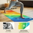 thumbnail image 4 of Rainbow Tie Dye Wave Pattern Hot Yoga Mat Towel Non Slip for Hot Yoga - Quick-Drying Yoga Mat Cover with 4 Corner Pockets with Travel Bag - Hot Yoga Towel Non Slip 74"x26", 4 of 6