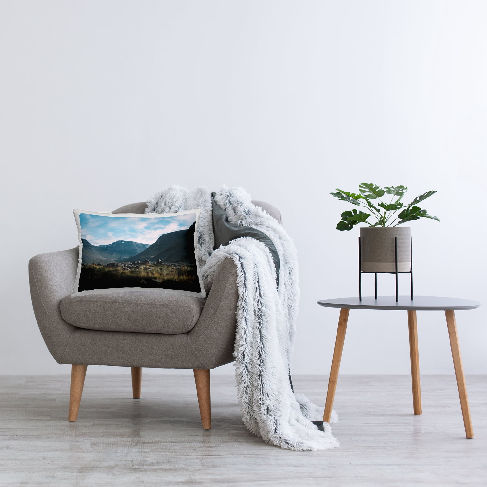 Stupell Industries Iceland Hike Landscape Decorative Printed Throw Pillow Design by Max Blakesberg Studios.