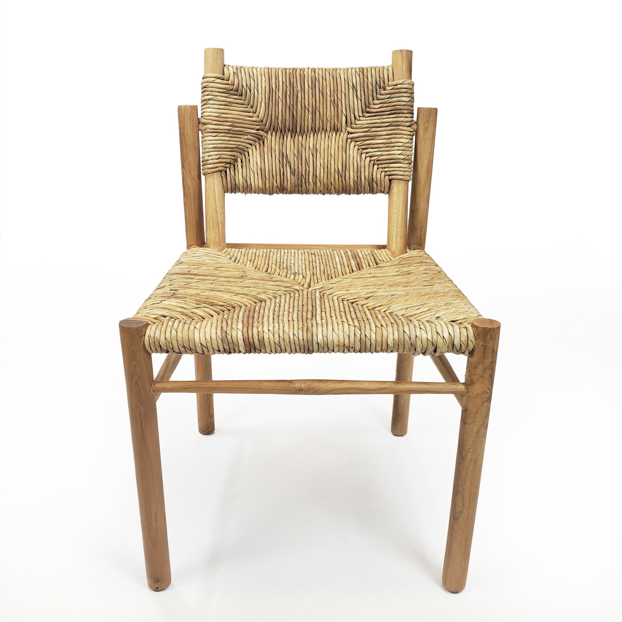 Majah 21 in. Indoor Natural Light Brown Finish Dining Chair