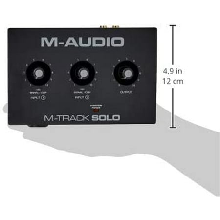 M-Audio M-Track Solo コンボ入力 ファンタム電源搭載 48KHz 2チャンネル USBオーディオインターフェース