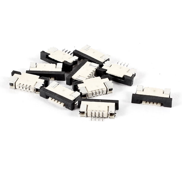 10 Pcs 4Pin 1mm Pitch FFC FPC Conectores de Sockets de Circuito Impreso Tipo Cajón