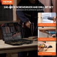 thumbnail image 2 of VEVOR Drill Bit Set 246PCS Screwdriver Bit Set with Carrying Case Multi-purpose, 2 of 9