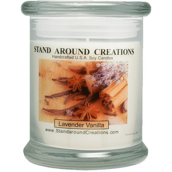 LAVENDER VANILLA STATUS 12-OZ. ALL NATURAL SOY CANDLE