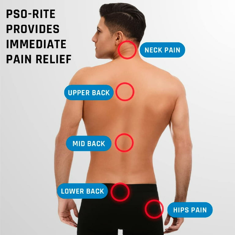 PSO-RITE Psoas Muscle Release and Deep Tissue Massage Tool - Psoas, Back,  Hip Flexor Release Tool - Night Black 