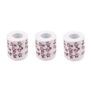 Giyblacko Serviettes de vaisselle Microfibre Nettoyage Vêtements Noël motif papier toilette Père Noël arbre imprimé tissu