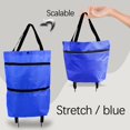 thumbnail image 1 of OUSITAID Home Essentials Portable Shopping Wheel Bag Tug Bag Telescopic Roller Bag Supermarket Shopping Bag Shopping Cart Foldable Backpack Home Organizer Container on Clearance, 1 of 5