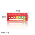 thumbnail image 5 of Broche Esmaltado My Social Battery 7 Moods Lapel Pins () Rosa, 5 of 5
