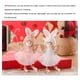thumbnail image 4 of Inteprter Muñeco colgante de árbol de Navidad, colgante decorativo temático de Navidad desmontable bonito portátil, adorno de decoración de Kits de decoración para fiestas Blanco, 4 of 6