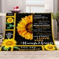 thumbnail image 3 of Mom Blanket Sunflower Gifts for Christmas Birthday Mothers Day Flower Floral Presents for Mother from Daughter Son Valentines Day Anniversary Thanksgiving Decor Soft Thtrow 50"x60", 3 of 6