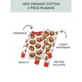 thumbnail image 2 of Honest Baby Clothing Organic Cotton Boy/Girl 2-Piece Long Sleeve Pajama Set, 18M to 5T, 2 of 7