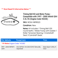 thumbnail image 2 of Timing Belt Kit and Water Pump - Compatible with 1997 - 2000 Infiniti QX4 3.3L V6 (Engine Code VG33E) 1998 1999, 2 of 2