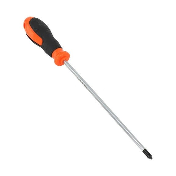 1/2Pcs 8Inch Extended Screwdriver Magnetic Long Long Slotted Cross Screwdriver With Rubber Handle Electric Screwdriver Hand Tool Cross Screwdriver Smile Home