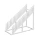 thumbnail image 4 of Estante para exhibición de azulejos, organizador de almacenamiento de materiales de construcción, soporte estable y resistente. Blanco, 4 of 9