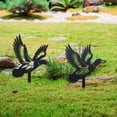 thumbnail image 3 of 2Pcs Duck Metal Decorative Garden Stakes Funny Flying Wild Duck Metal Silhouette Statues Animal Garden Ornament Gifts Black Yard Art, 3 of 7