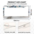 thumbnail image 7 of Aluminum License Plate Frame 2 Pack Car Exterior Accessory Car Tag Holder for Front Rear Plates Cars Decor Stunning Tree, 7 of 7