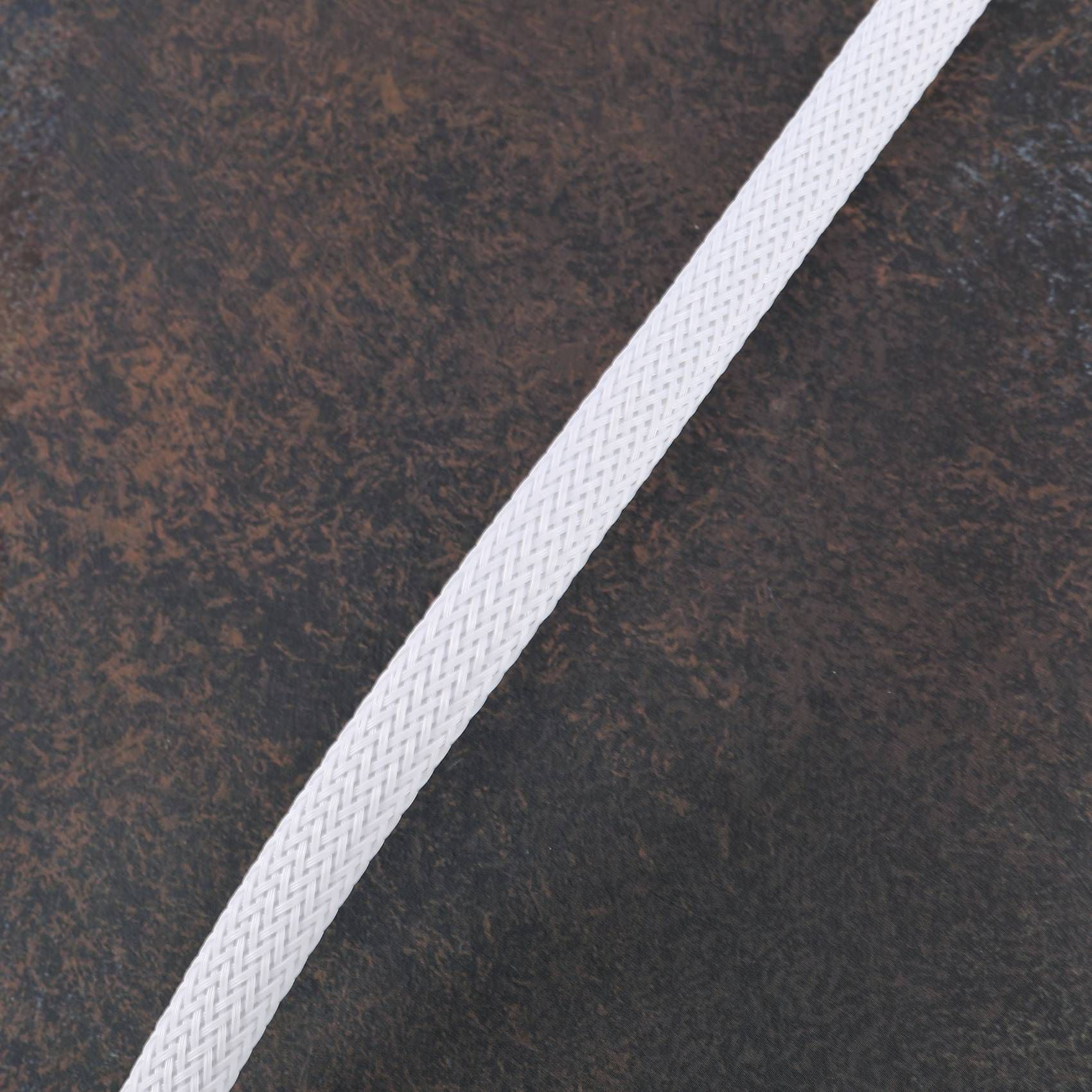 20X 50CM 3.0 III SATA3 7Pin Data Cable 6Gb/S SSD Cables HDD Cord with Nylon Sleeved Premium Version(White)