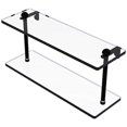 thumbnail image 1 of Allied Brass RC-2/16-BKM 16 Inch Two Tiered Glass Shelf - RC-2/16-BKM, 1 of 1