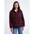 thumbnail image 2 of Time and Tru Women's Boucle Utility Shacket, Midweight, Sizes XS-XXXL, 2 of 6