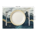 thumbnail image 3 of Pratyus Marble White Clouds Abstract Painting Table Decor Linen Placemats Set of 4 for Dining, Birthday Parties, Christmas, Restaurants, Buffets - Home Decoration 18x12in, 3 of 8