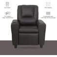 thumbnail image 6 of GNMLP Recliner Chair with Cup Holder,Toddler Recliner Chair with Adjustable Footrest Brown, 6 of 8