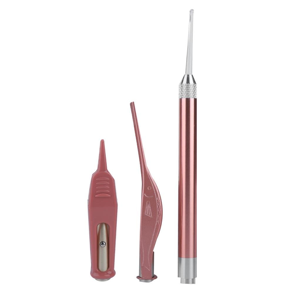 Greensen Stainless Steel LED Ear Spoon Ear Wax Tweezers Luminous Booger