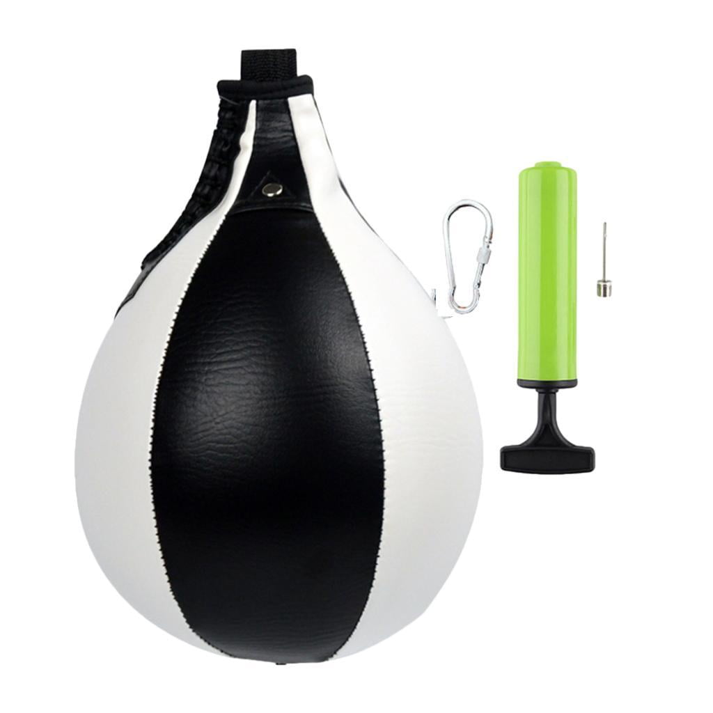 harayaa package, Heavy Duty PU Leather Hanging Swivel for Boxing, MMA, boxeo en Black White