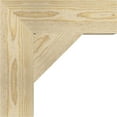 thumbnail image 3 of Ekena Millwork 4"W x 14"D x 14"H Traditional Block Rough Sawn Bracket, Douglas Fir, 3 of 4