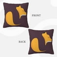 thumbnail image 3 of ZICANCN Animal Fox Logo Decorative Throw Pillow Covers, Bed Couch Sofa Decorative Knit Pillow Covers for Living Room Farmhouse 22"x22", 3 of 8