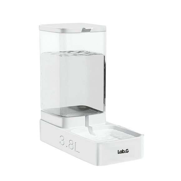 Dispensador Lab.G Automático De Agua Para Perros Y Gatos 3.8l Blanco