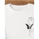 thumbnail image 3 of Rose Print Crew Neck T-shirt, Casual Short Sleeve Top For Spring & Summer, Women's Clothing, 3 of 6