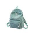 thumbnail image 1 of Sonducket de terciopelo, forro de poliéster de Color sólido, cremallera fácil de combinar, escolar universitaria para Mochilas Verde, 1 of 6