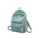 thumbnail image 2 of Qarigey de terciopelo, forro de poliéster de Color sólido, cremallera fácil de combinar, escolar universitaria para Mochilas Verde, 2 of 6