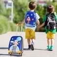 thumbnail image 2 of Infans 2PC Kids Carry On Luggage Set 12" Backpack & 16" Rolling Suitcase for Travel, 2 of 7