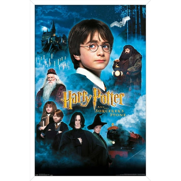 Harry Potter and the Sorcerer's Stone - Candles One Sheet Wall Poster, 14.725" x 22.375", Framed