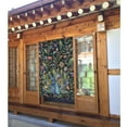 thumbnail image 2 of XMXT Japanese Noren Doorway Room Divider Curtain,Watercolor Flower Peacock Restaurant Closet Door Entrance Kitchen Curtains, 34 x 56 inches, 2 of 7