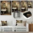 thumbnail image 4 of Designart "Bathroom Rustic beauty II" Bathroom Metal Wall Art, 4 of 5