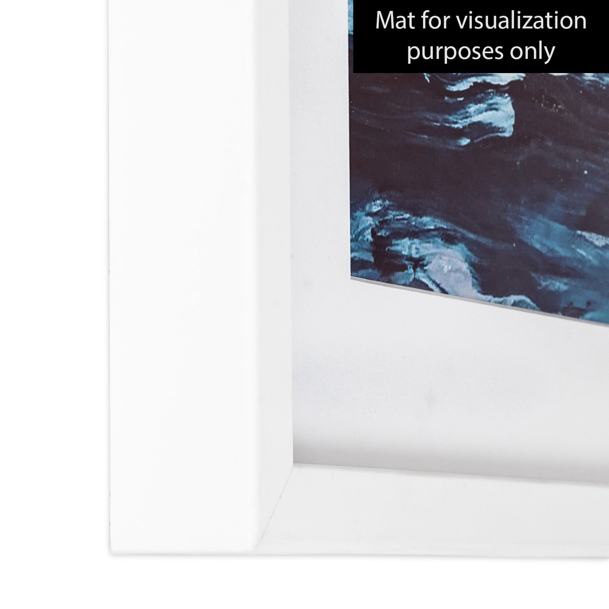 ArtToFrames 18" x 24" Contemporary White Picture Frame, 18x24 inch White Wood Poster Frame (WOM-4164), 5 Pack
